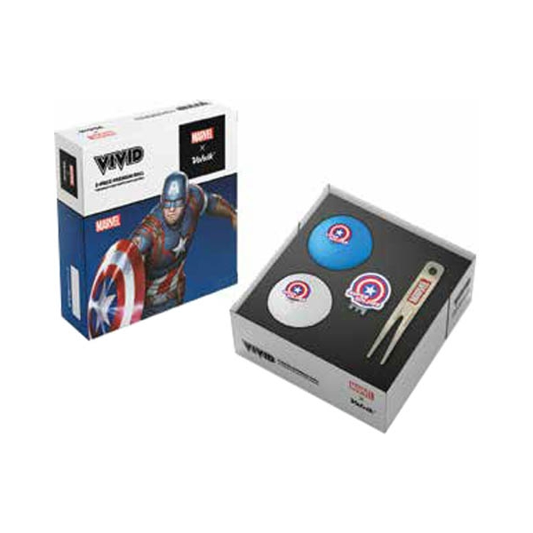 VOLVIK MARVEL CAPTAIN AMERICA Set golfových míčků