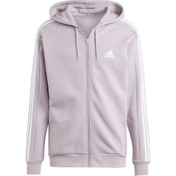 adidas ESSENTIALS FLEECE 3-STRIPES FULL-ZIP HOODIE Pánská mikina