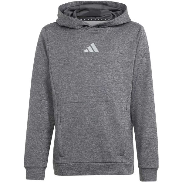 adidas TRAINING HEATHER HOODIE KIDS Dětská mikina