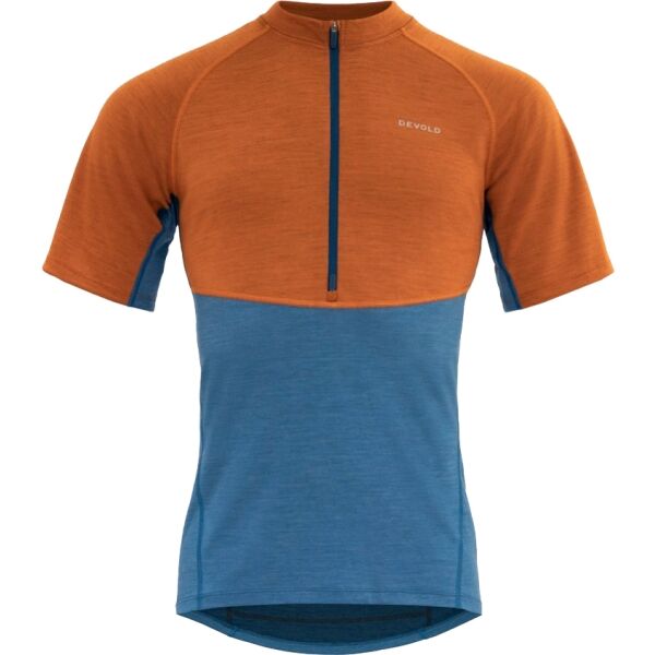 Devold STANDAL MERINO TEE ZIP NECK Pánské cyklistické triko