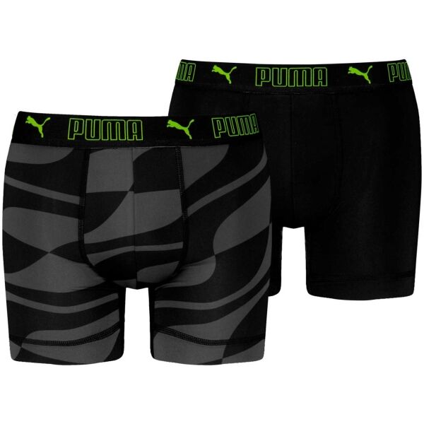 Puma SPORT MICROFIBER PRINT BOXER 2P Pánské boxerky