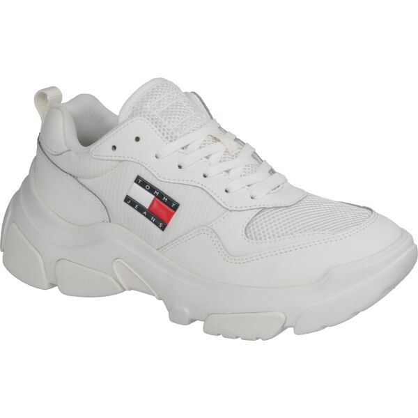 Tommy Hilfiger LEATHER HYBRID CHUNKY SOLE TRAINER Dámská volnočasová obuv