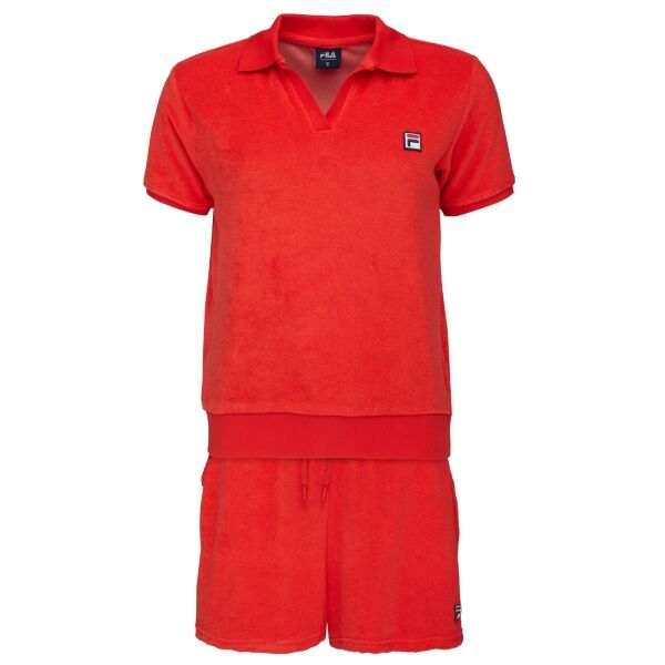 Fila SET POLO AND SHORT PANTS IN SPONGE TERRY Dámské pyžamo