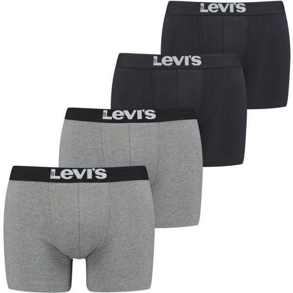 Levi's® SOLID BASIC BRIEF 4P Pánské boxerky