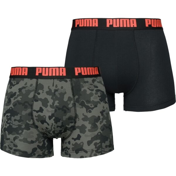 Puma MEN CAMO BOXER 2P Pánské boxerky