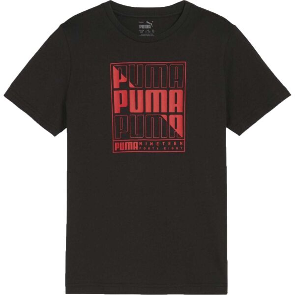 Puma GRAPHICS WORDING TEE B Chlapecké triko