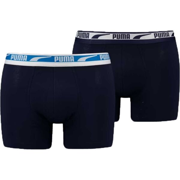 Puma MEN MULTI LOGO BOXER 2P Pánské boxerky