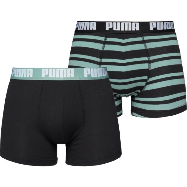 Puma HERITAGE STRIPE BOXER 2P Pánské boxerky