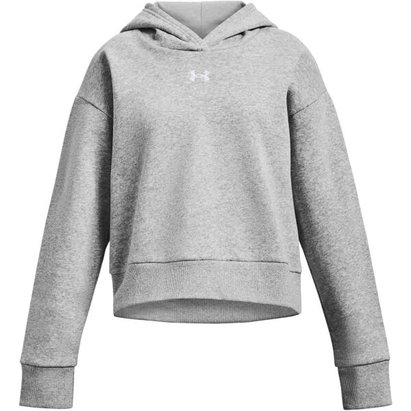 Under Armour RIVAL FLEECE CROP HOODIE Dívčí mikina