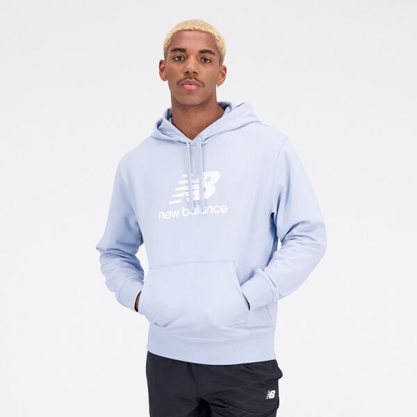 New Balance ESSENTIALS STACKED LOGO FRENCH TERRY HOODIE Pánská mikina