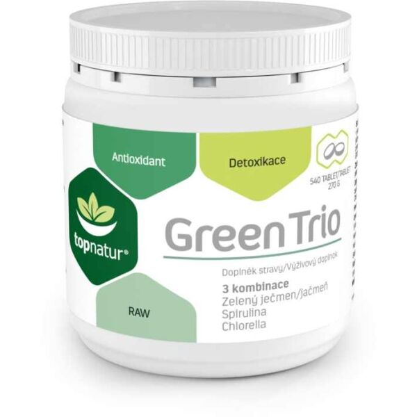 TOPNATUR GREEN TRIO 540 TABLET Doplněk stravy