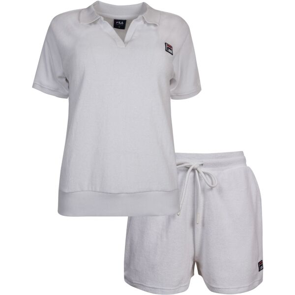 Fila SET POLO AND SHORT PANTS IN SPONGE TERRY Dámské pyžamo