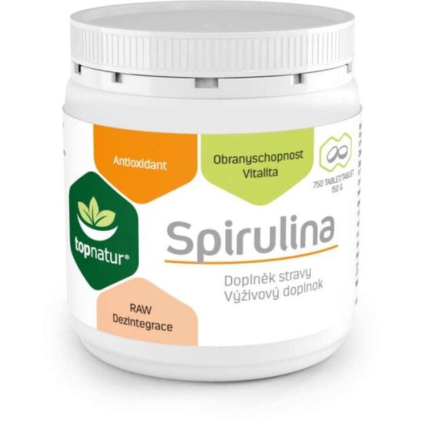 TOPNATUR SPIRULINA 750 TABLET Doplněk stravy